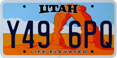 UT license plate Y496PQ
