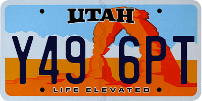 UT license plate Y496PT