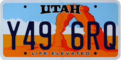 UT license plate Y496RQ