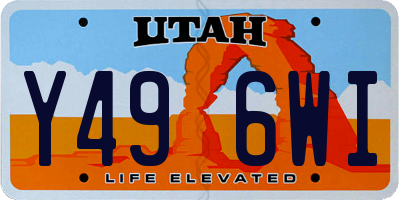 UT license plate Y496WI