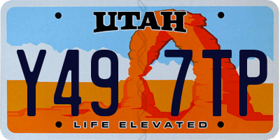 UT license plate Y497TP