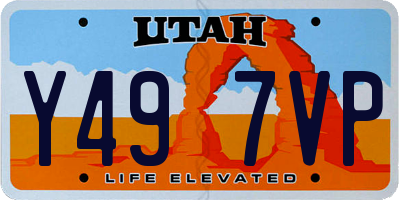 UT license plate Y497VP