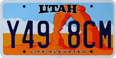 UT license plate Y498CM