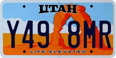 UT license plate Y498MR