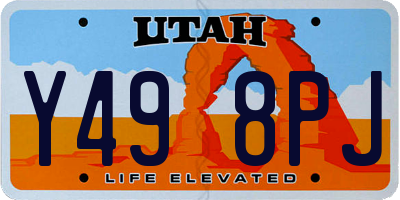 UT license plate Y498PJ