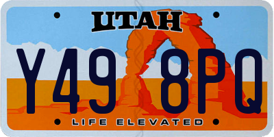 UT license plate Y498PQ