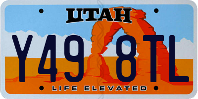 UT license plate Y498TL