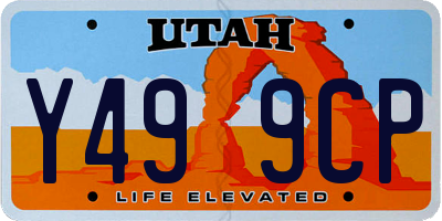 UT license plate Y499CP