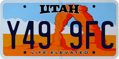 UT license plate Y499FC