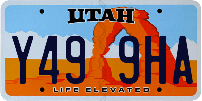 UT license plate Y499HA