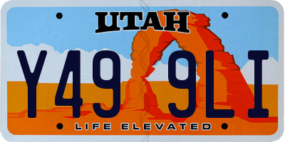 UT license plate Y499LI