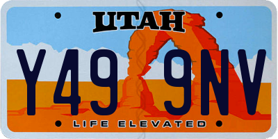 UT license plate Y499NV