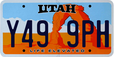 UT license plate Y499PH