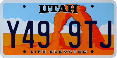 UT license plate Y499TJ