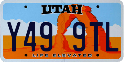 UT license plate Y499TL