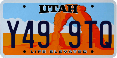 UT license plate Y499TQ