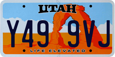 UT license plate Y499VJ