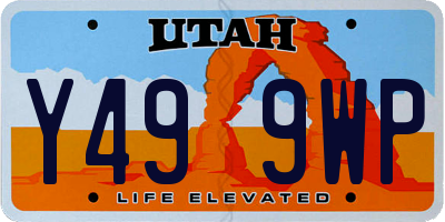UT license plate Y499WP