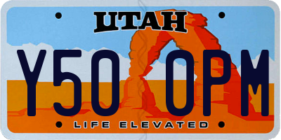 UT license plate Y500PM