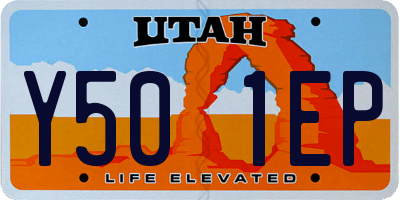 UT license plate Y501EP