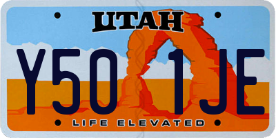 UT license plate Y501JE