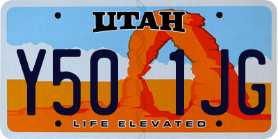 UT license plate Y501JG