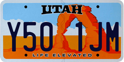UT license plate Y501JM
