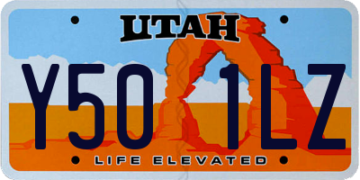UT license plate Y501LZ