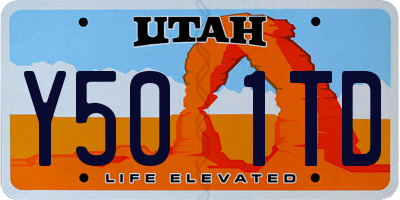 UT license plate Y501TD