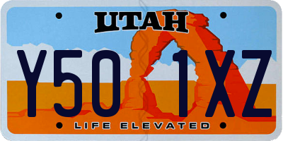 UT license plate Y501XZ