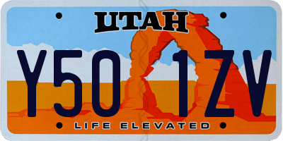 UT license plate Y501ZV