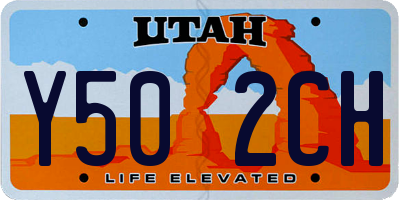 UT license plate Y502CH
