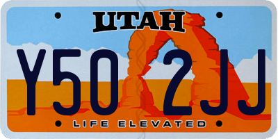 UT license plate Y502JJ