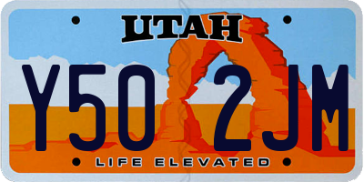 UT license plate Y502JM