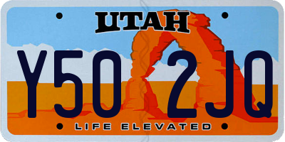 UT license plate Y502JQ