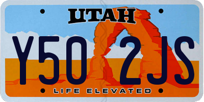 UT license plate Y502JS