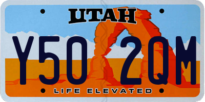 UT license plate Y502QM