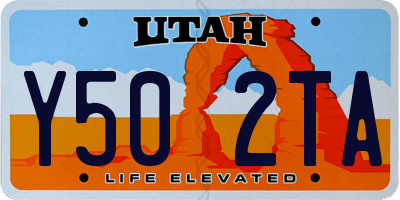 UT license plate Y502TA