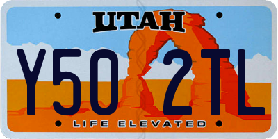 UT license plate Y502TL