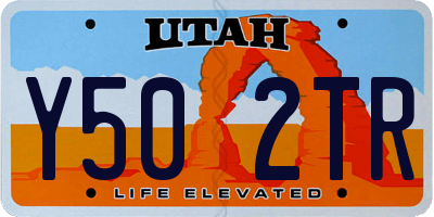 UT license plate Y502TR
