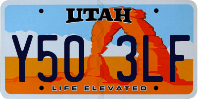 UT license plate Y503LF