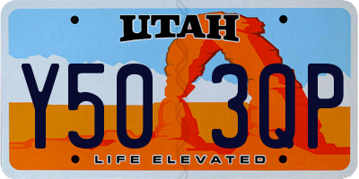 UT license plate Y503QP