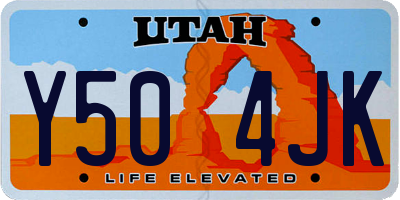 UT license plate Y504JK