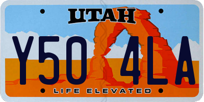 UT license plate Y504LA