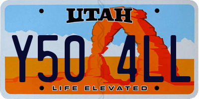 UT license plate Y504LL