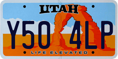 UT license plate Y504LP