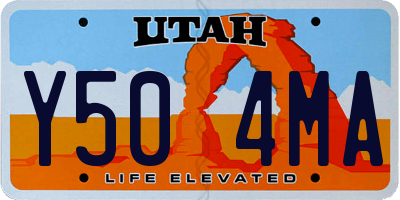 UT license plate Y504MA