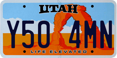 UT license plate Y504MN