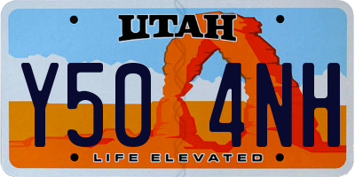UT license plate Y504NH