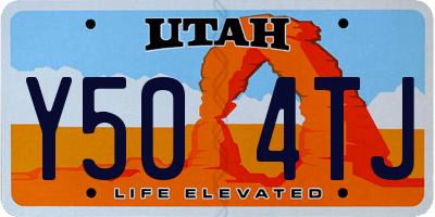 UT license plate Y504TJ